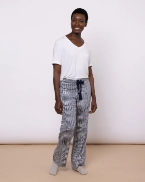 Organic Cotton Navy Pyjama Bottoms, Hounds of Love