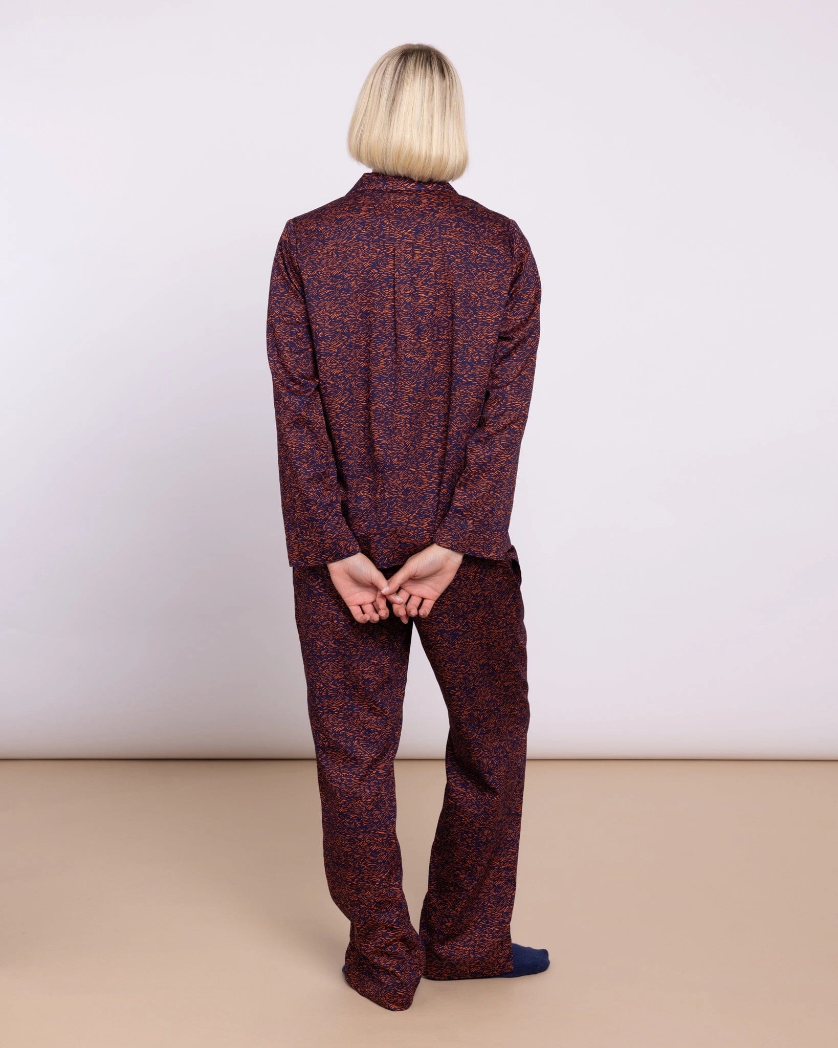 Organic Cotton Navy Pyjamas, Field of Dreams