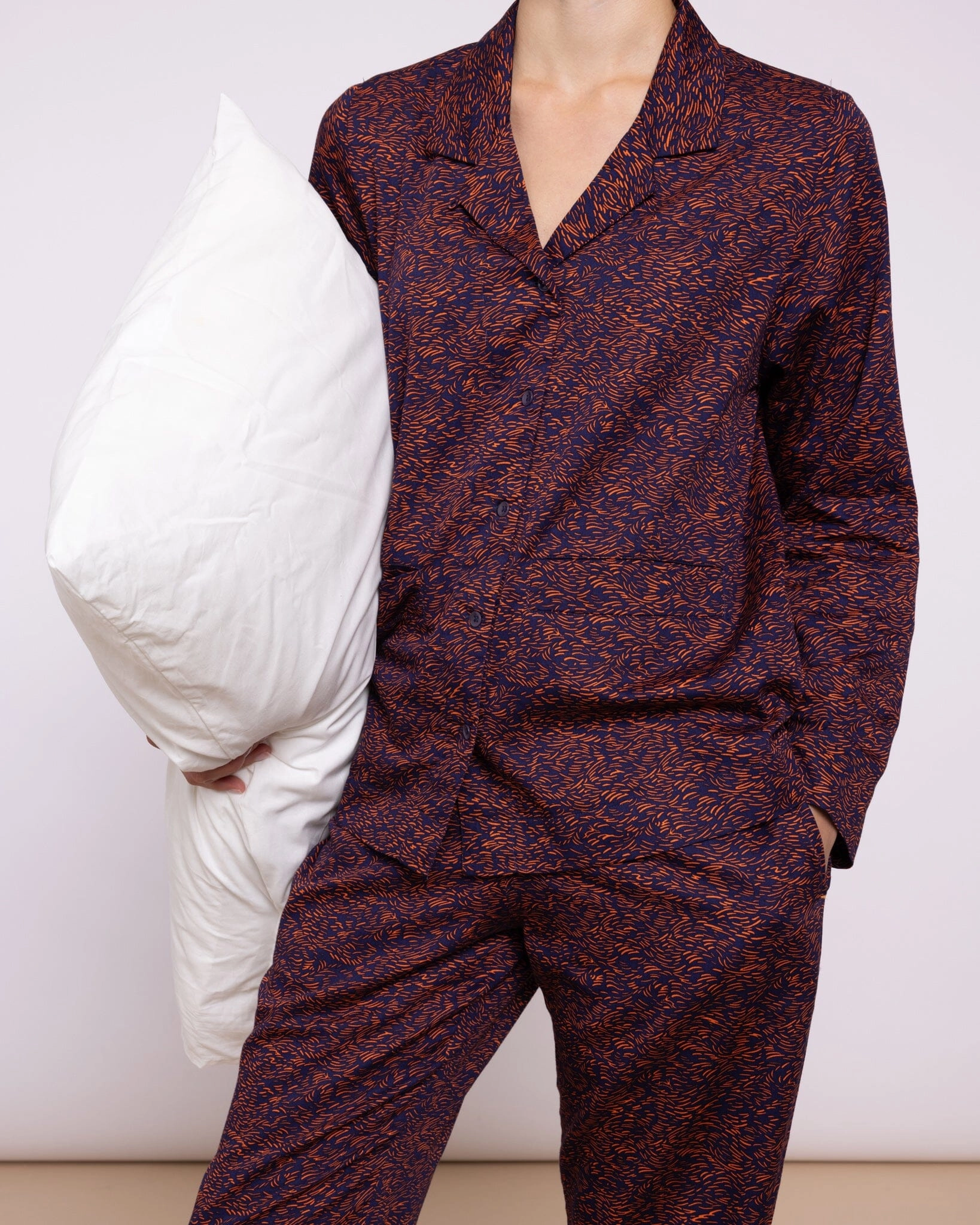 Organic Cotton Navy Pyjamas, Field of Dreams