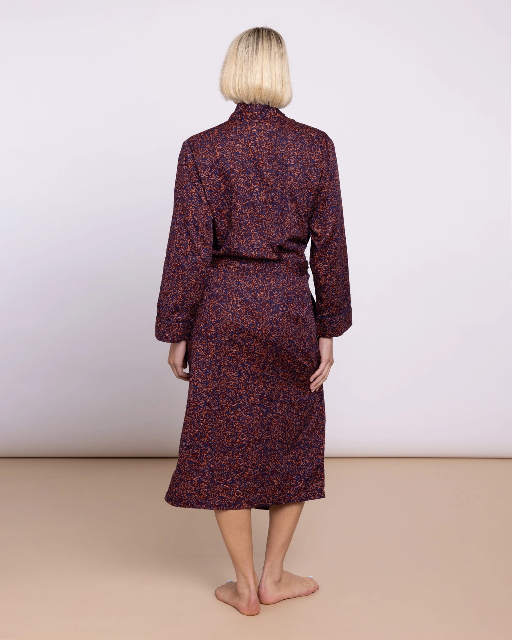 Organic Cotton Navy Robe, Field of Dreams