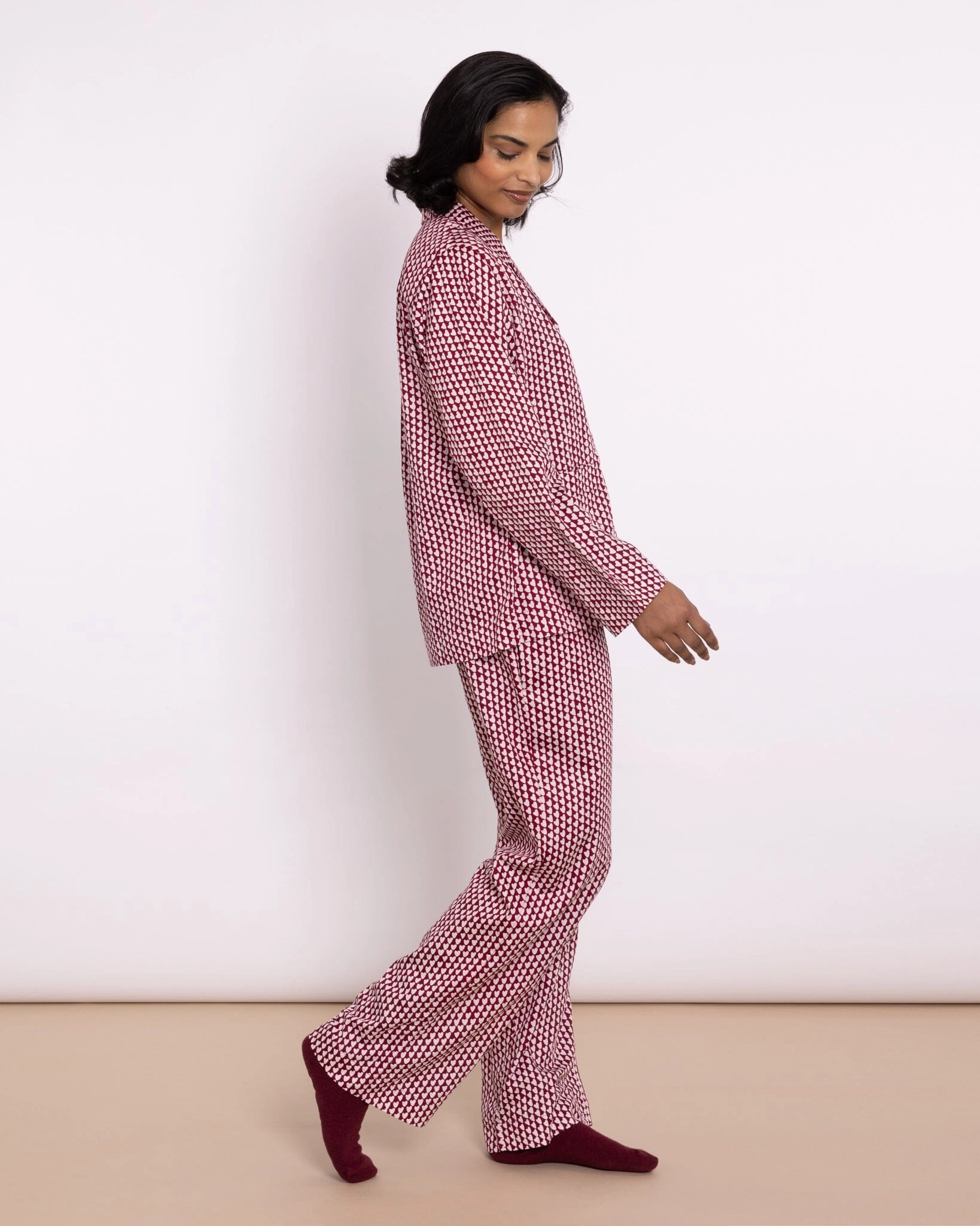 Organic Cotton Pink Pyjama Set, Hounds of Love