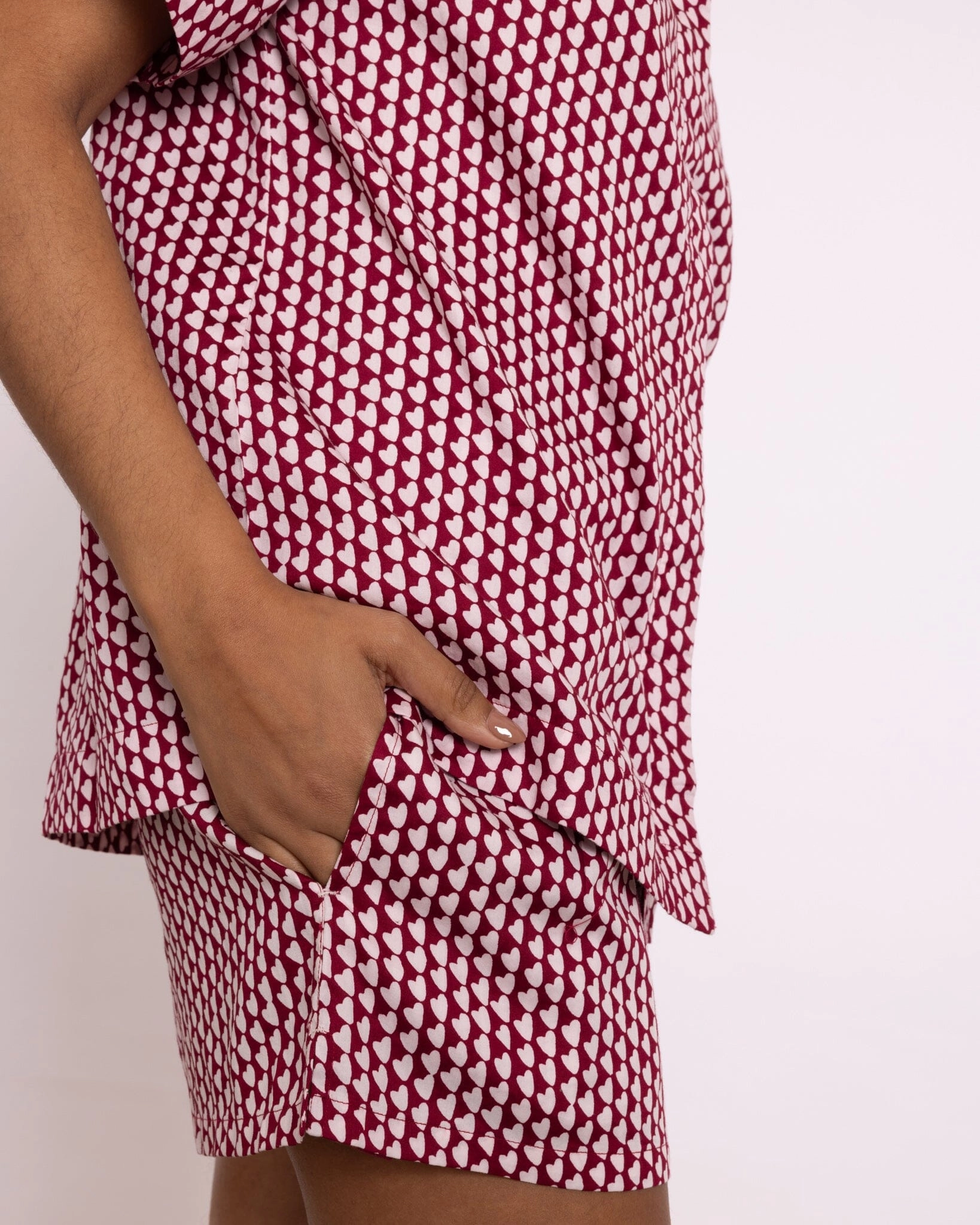 Organic Cotton Pink Short Pyjama Set, Hounds of Love