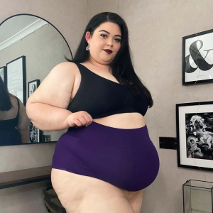 Organic Cotton Super High Waist Panties - Suffragette Purple