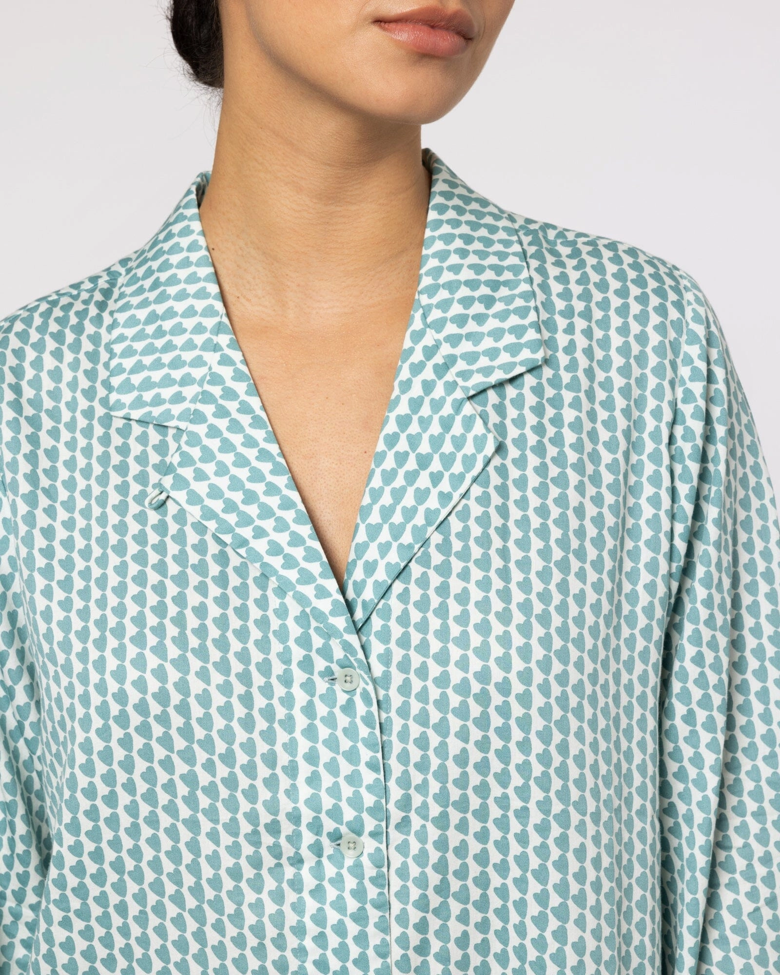 Organic Cotton Teal Nightshirt, Hounds of Love