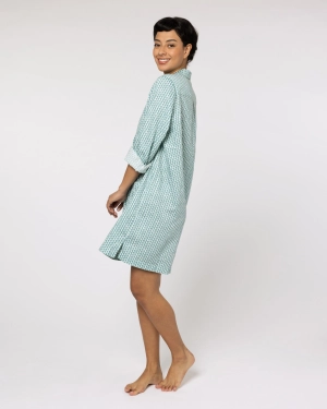 Organic Cotton Teal Nightshirt, Hounds of Love