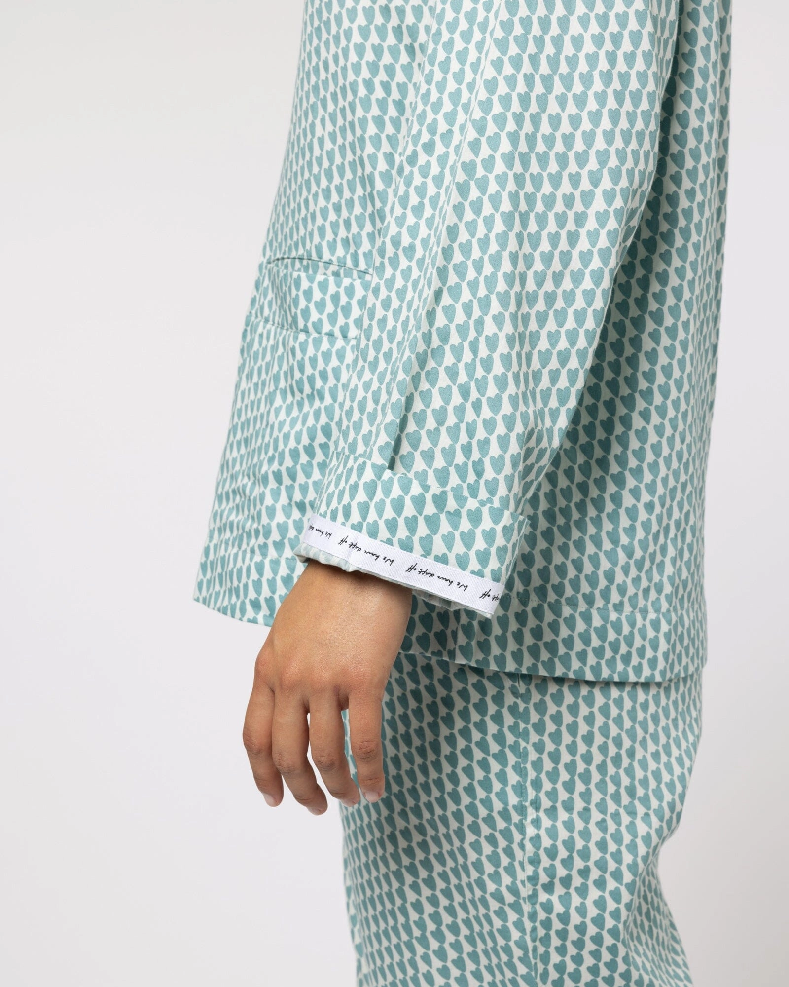 Organic Cotton Teal Pyjama Set, Hounds of Love