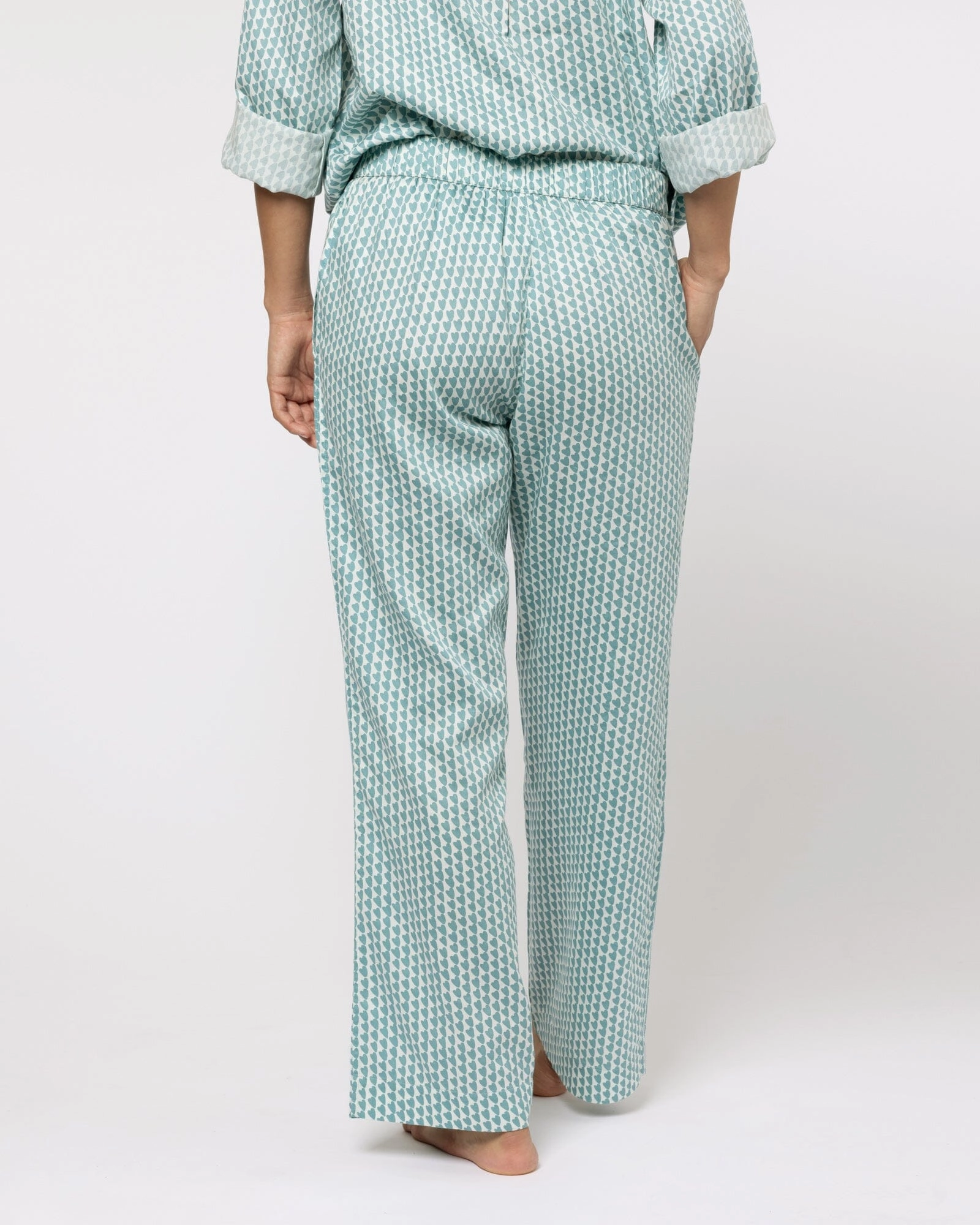 Organic Cotton Teal Pyjama Set, Hounds of Love
