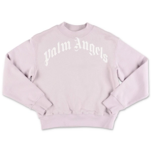 Palm Angels Kids Logo Print Crewneck Sweatshirt