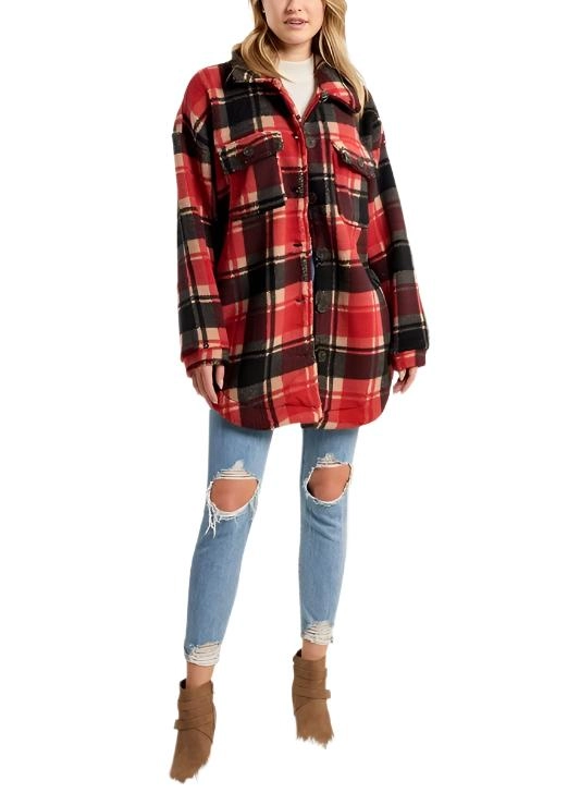 Plaid Fleece Jacket