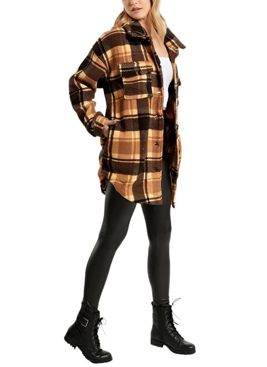 Plaid Fleece Jacket