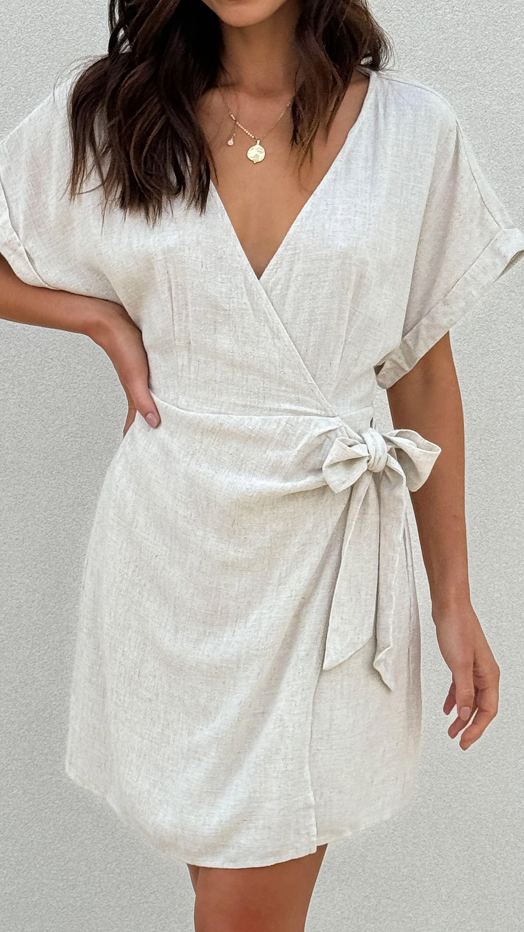 Rae Mini Dress - Natural