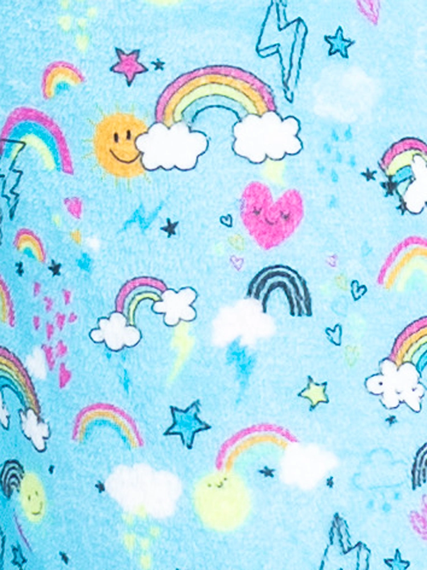 Rainbow Plush Lounge Shorts