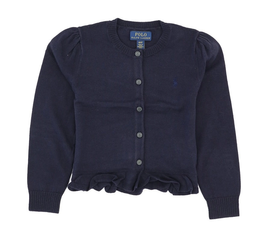 Ralph Lauren Kids Long Sleeved Peplim Cardigan