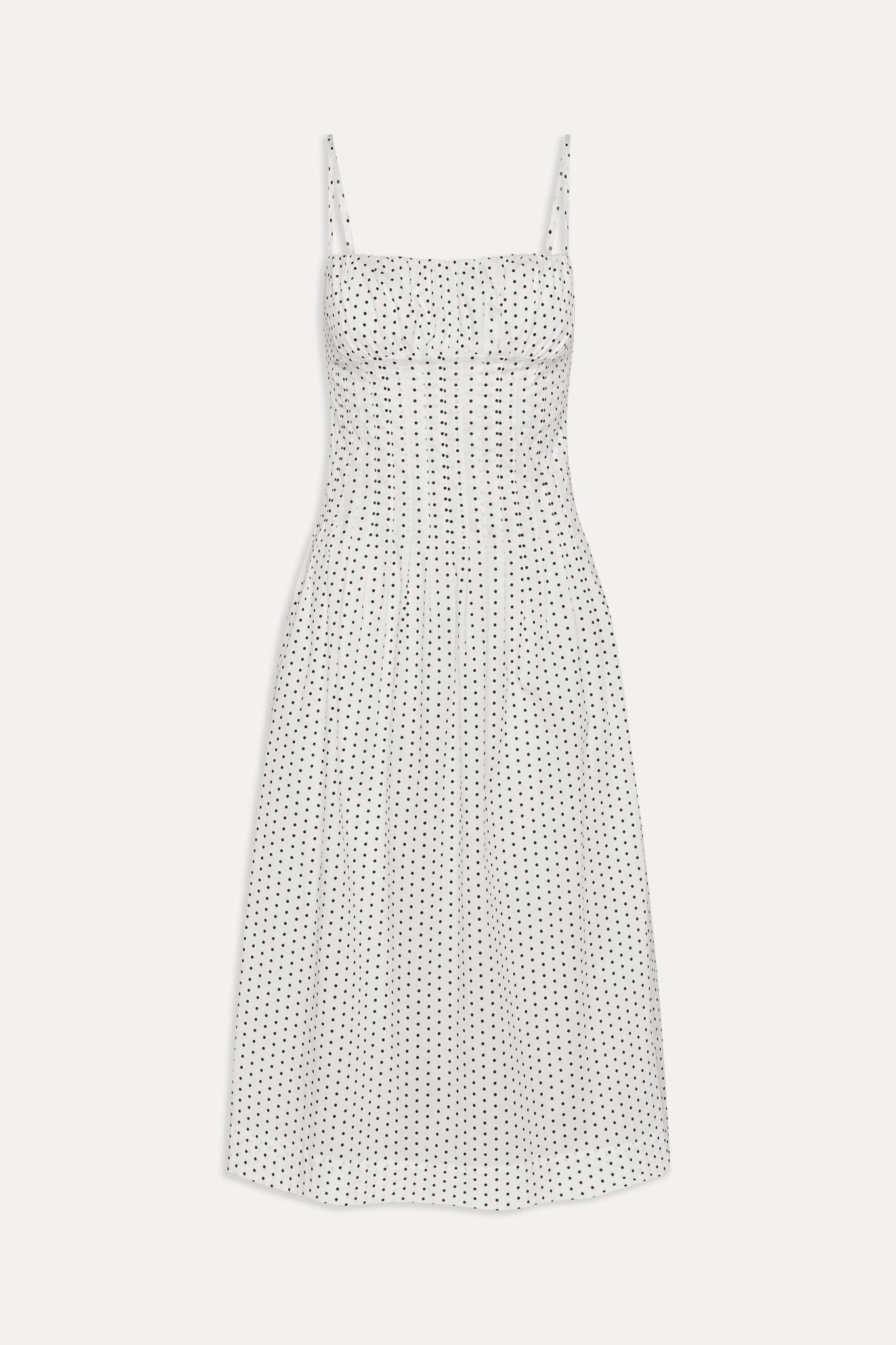 Reign Polka Dot Maxi Dress - White Polka Dot