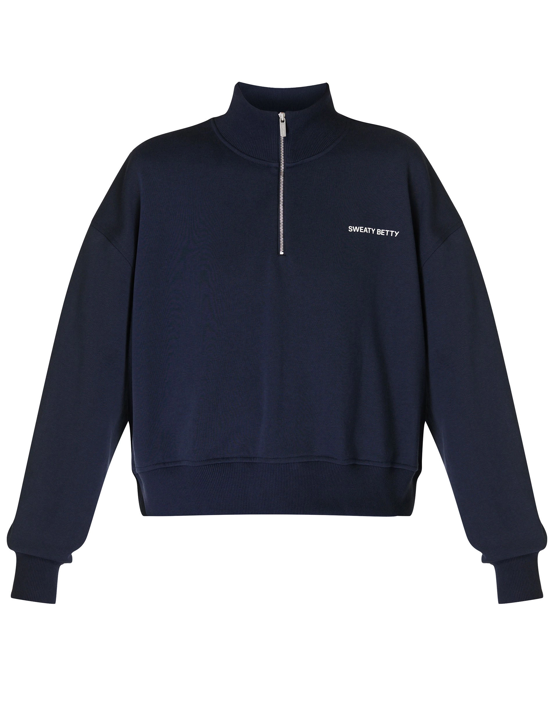 Revive Crop Half Zip - Navy Blue