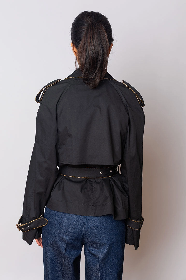 Risto Trench Jacket - Black