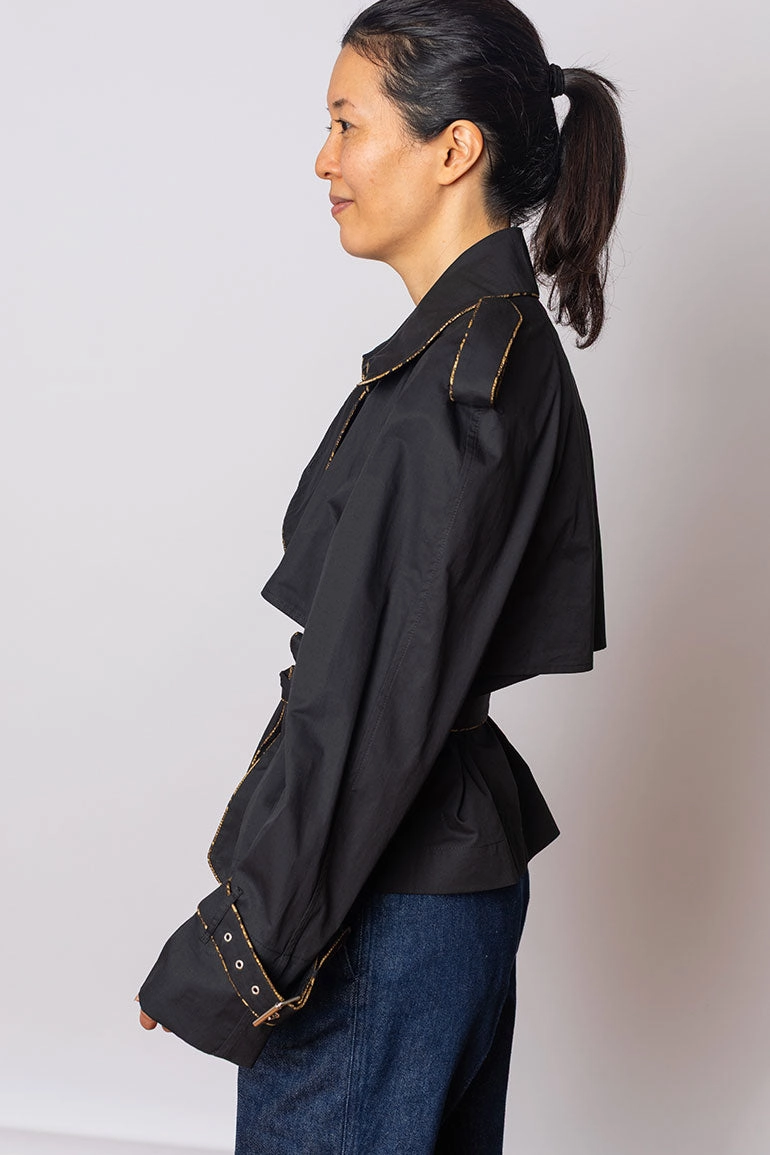 Risto Trench Jacket - Black