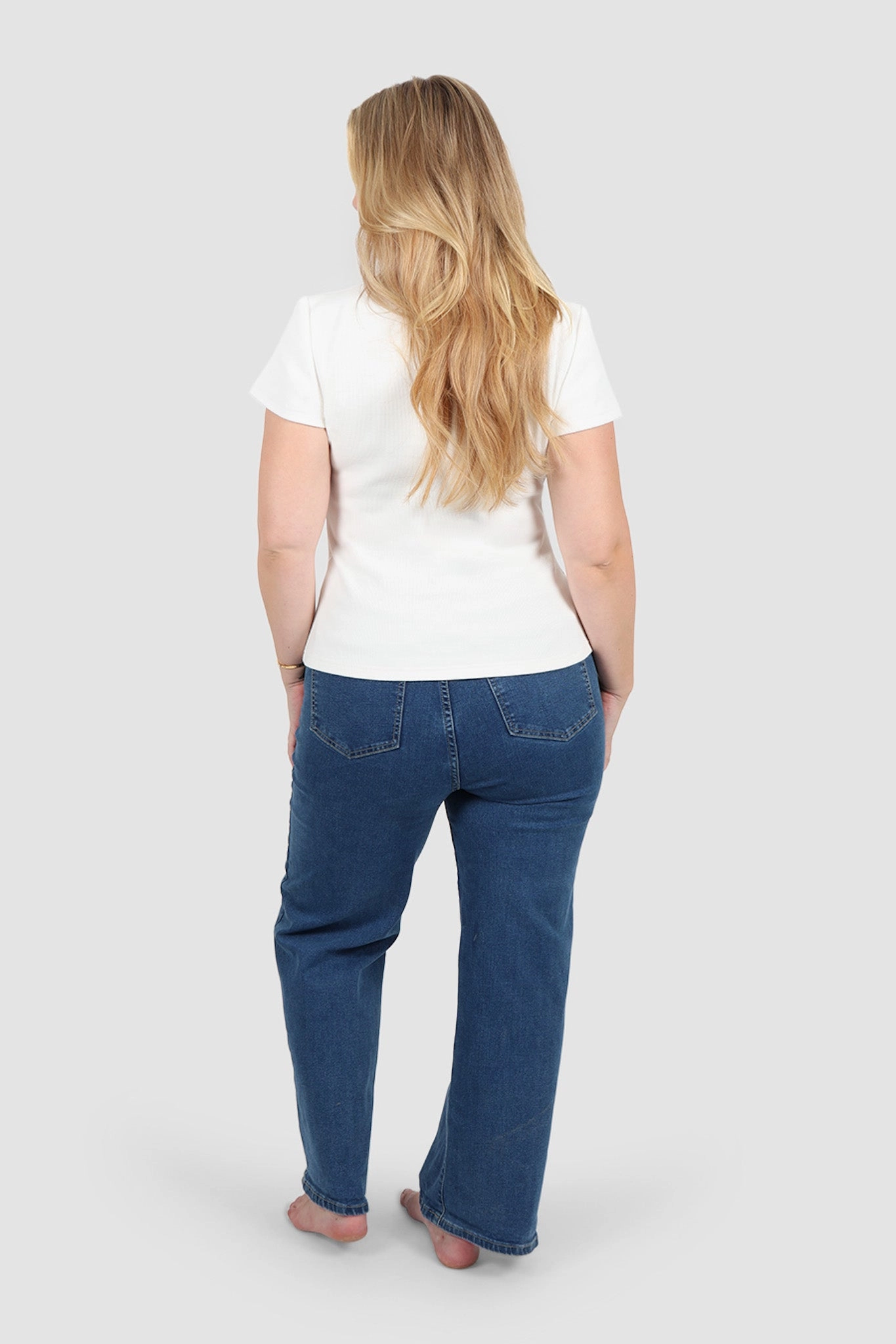 SAVANNAH RIB TEE WHITE