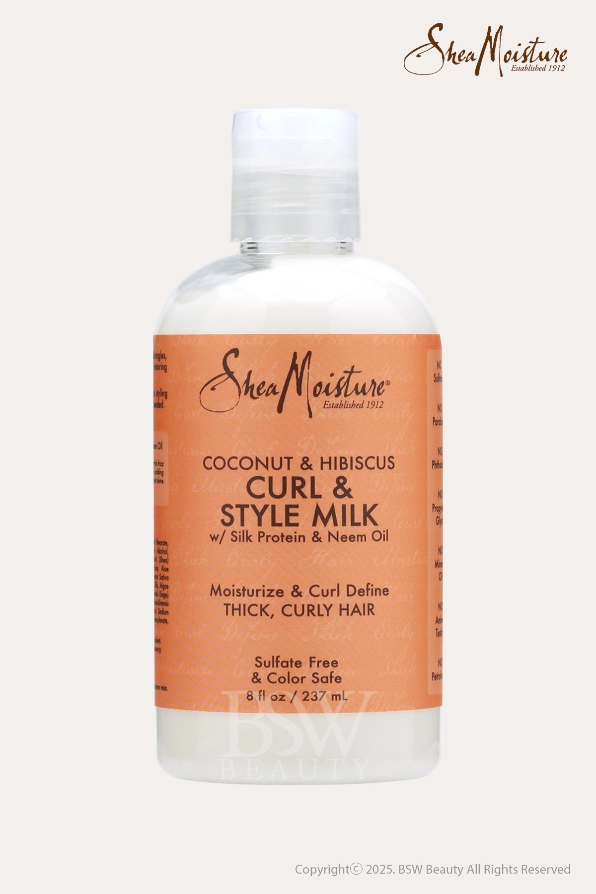 SHEA MOISTURE COCONUT & HIBISCUS CURL & STYLE MILK 8oz