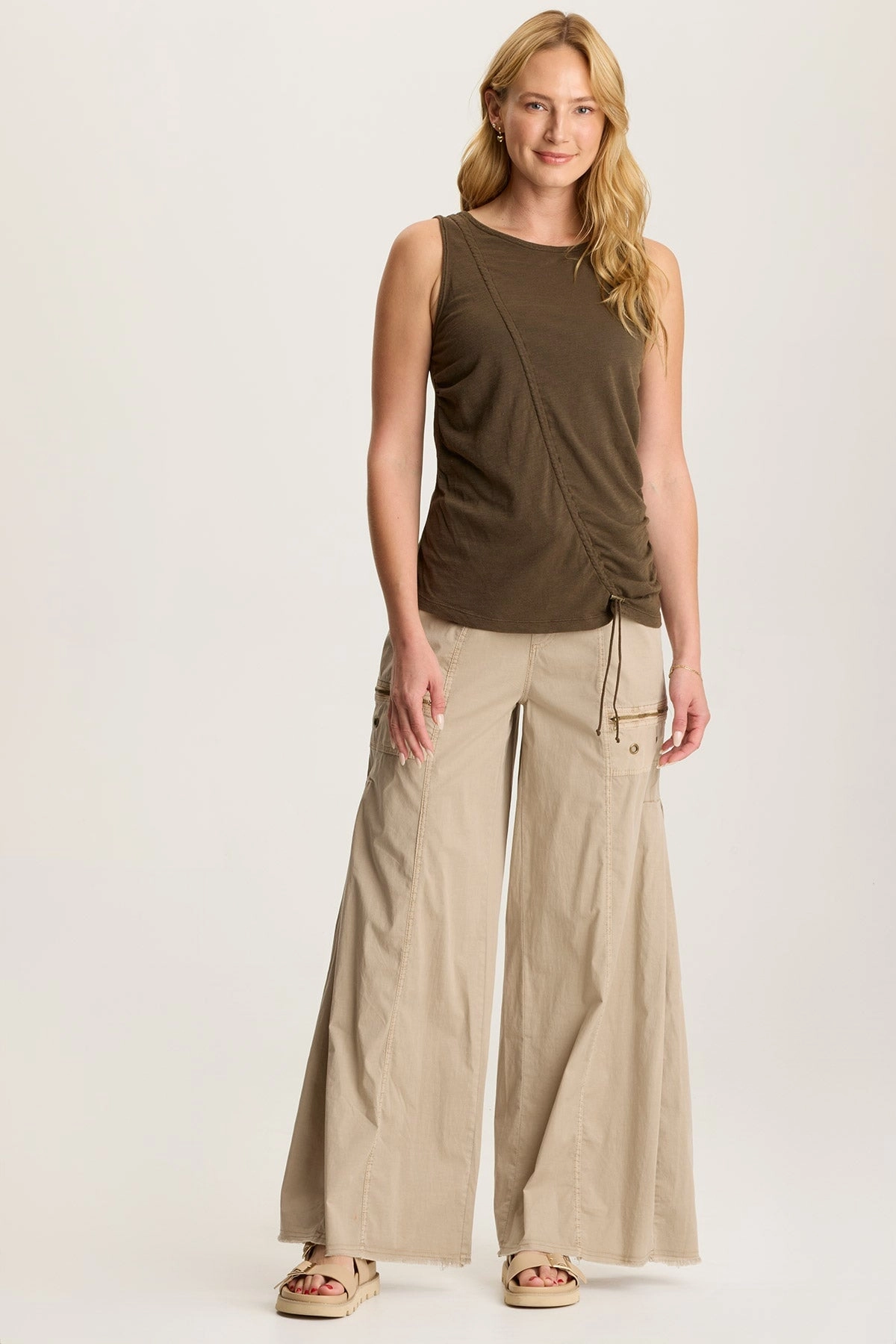 Sherwin Scoop Neck Cinchable Tank