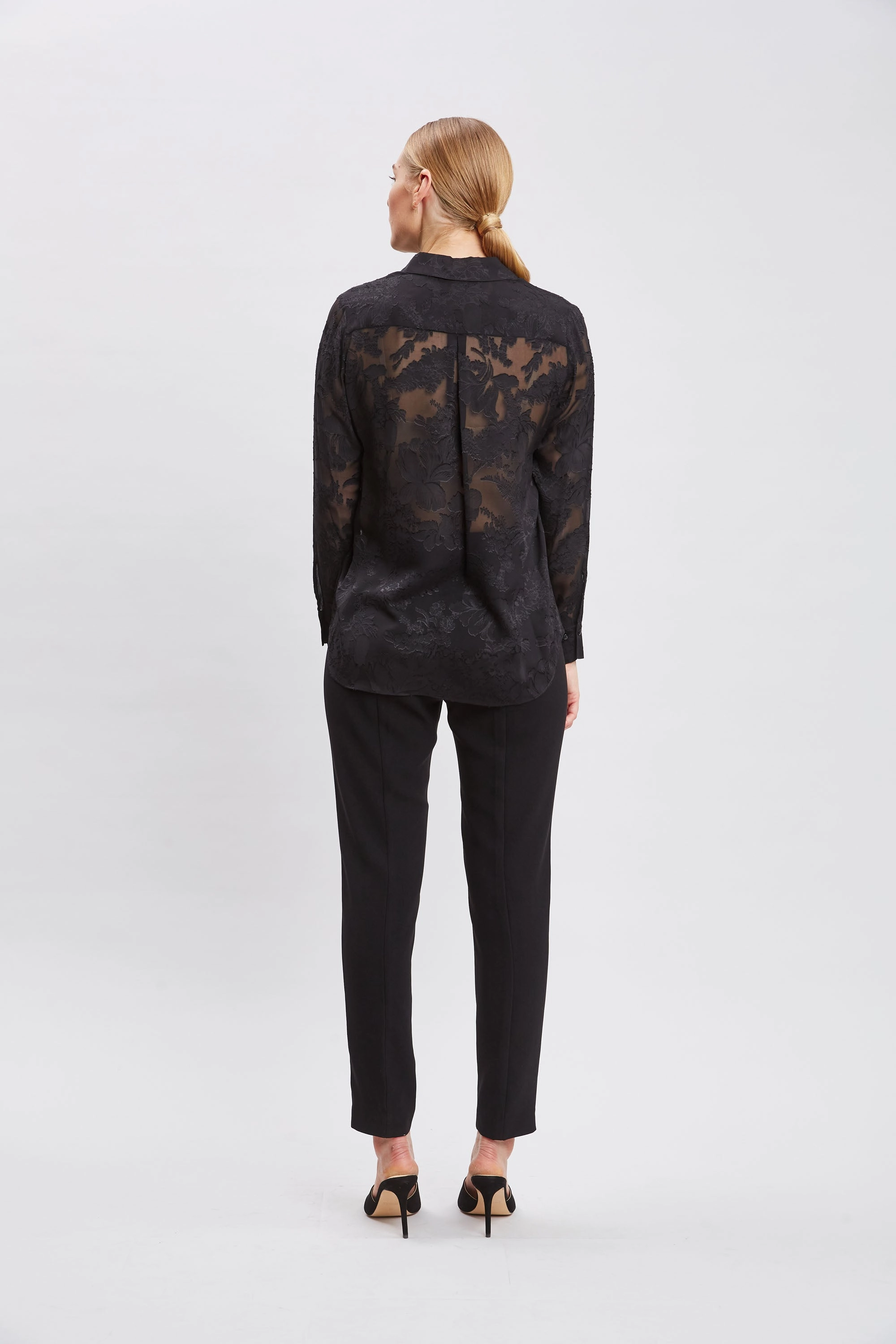 Silk Jacquard Utility Shirt