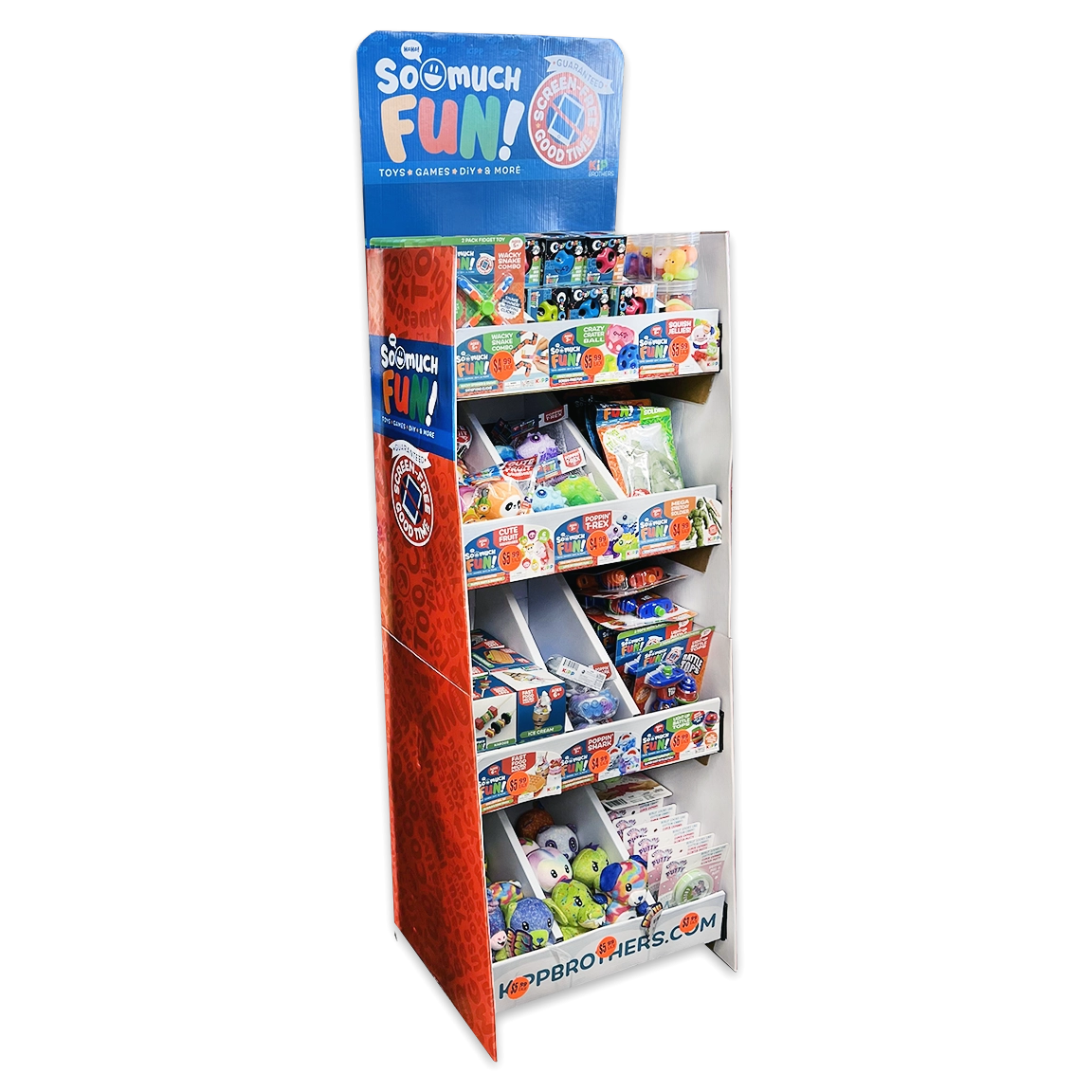 So Much Fun! Curated Floor Display - 150 Items Per Retail Ready Display 88543