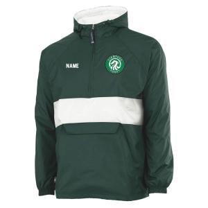 Stamford Rugby Coach Hooded Striped 1/4 Zip Wind Pullover
