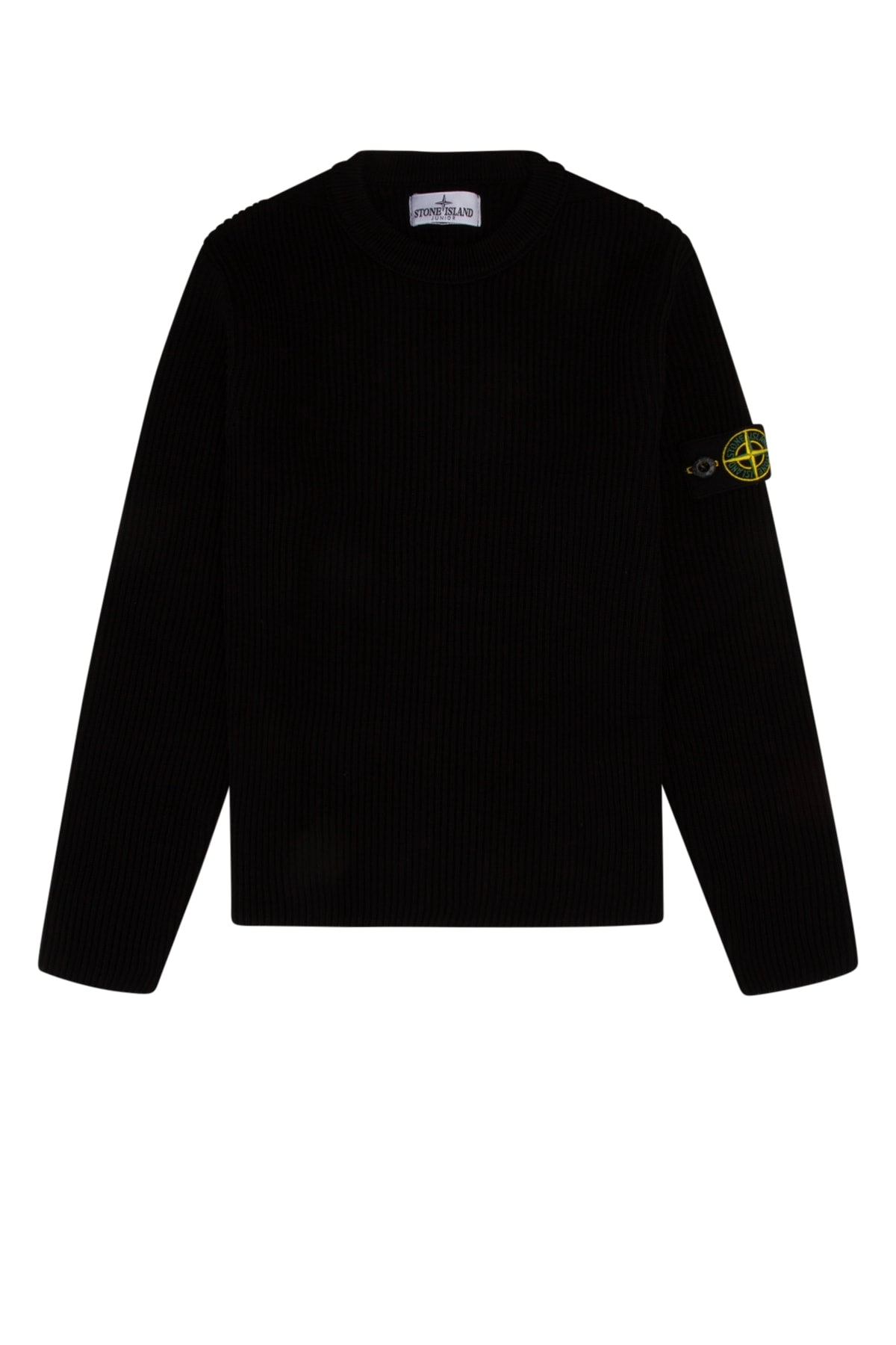 Stone Island Junior Logo Patch Crewneck Sweater