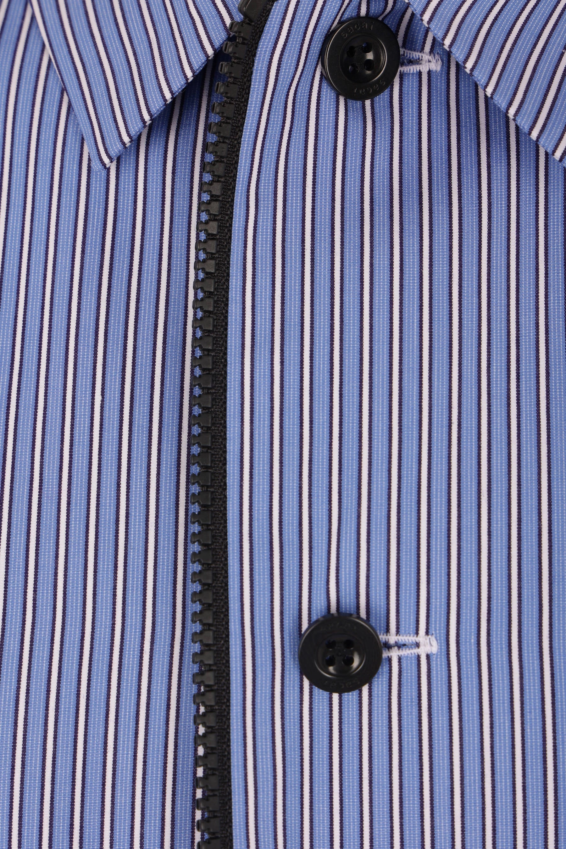 striped poplin overshirt