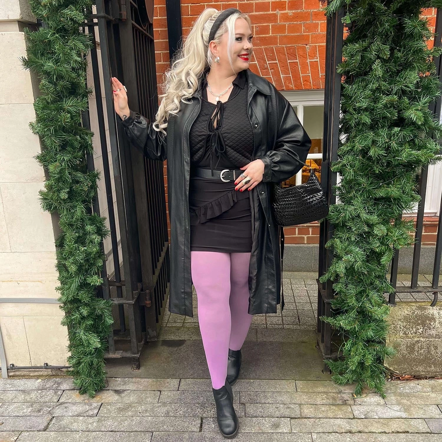 Super Opaque 120 Den Tights - Bats
