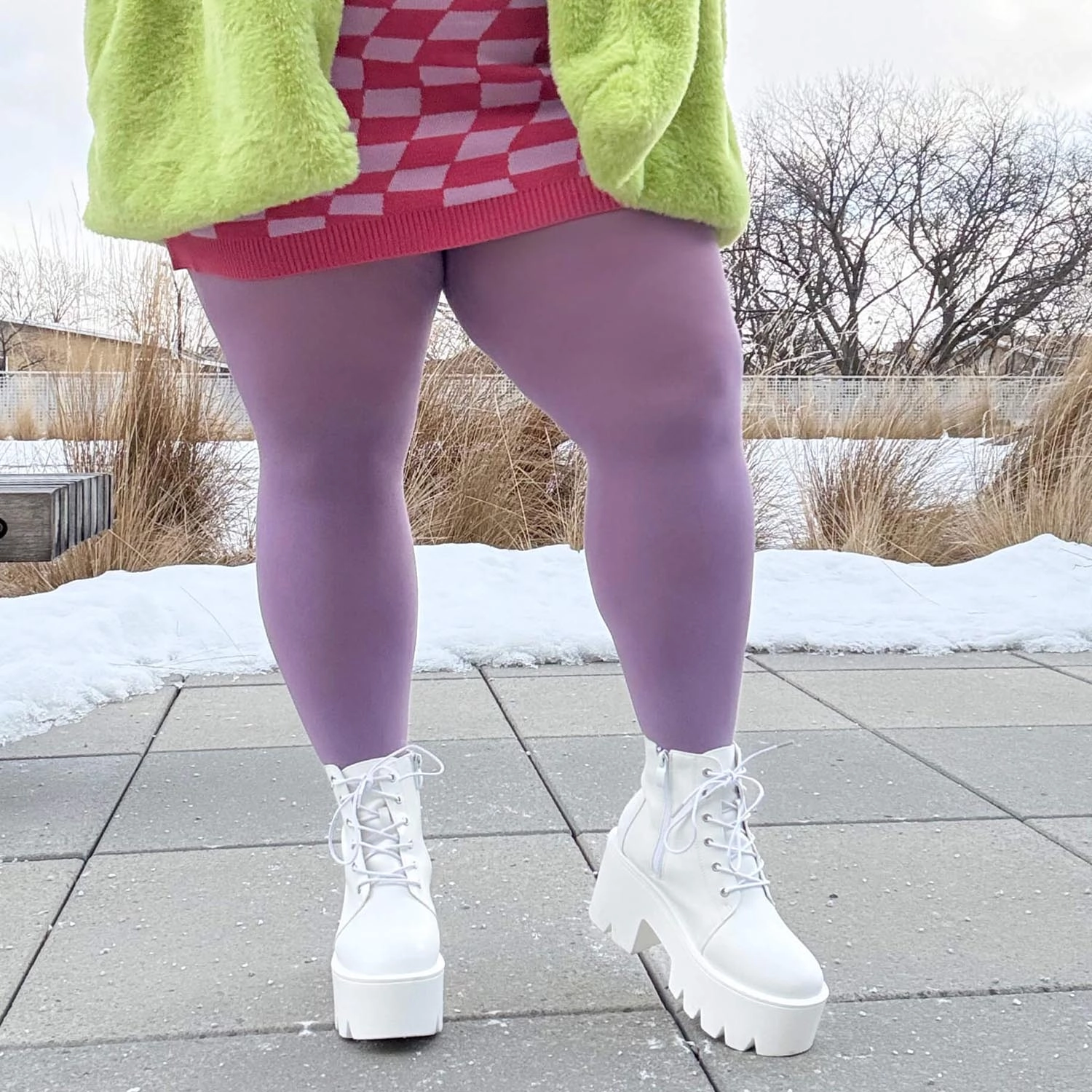 Super Opaque 120 Den Tights - Bats