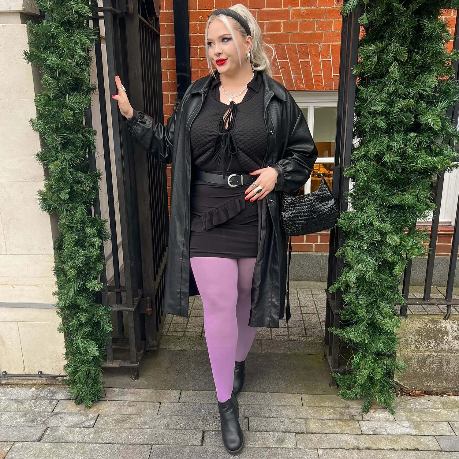 Super Opaque 120 Den Tights - Bats