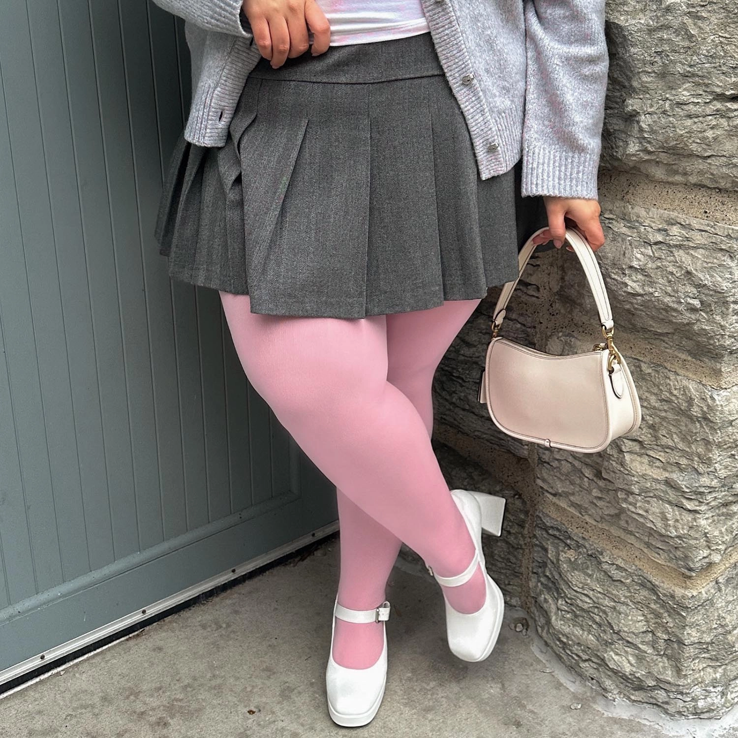 Super Opaque 120 Den Tights - Piglet