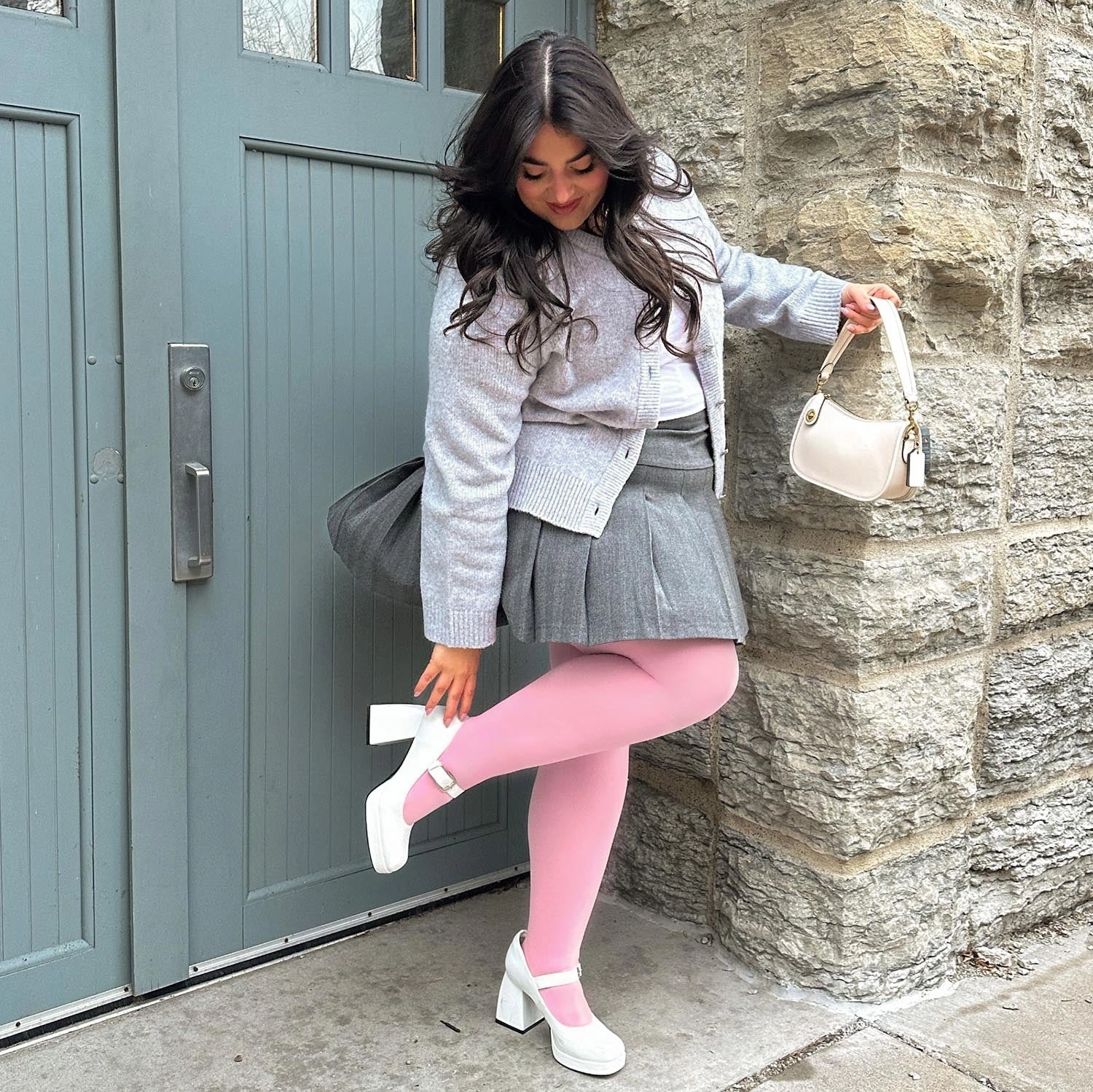 Super Opaque 120 Den Tights - Piglet