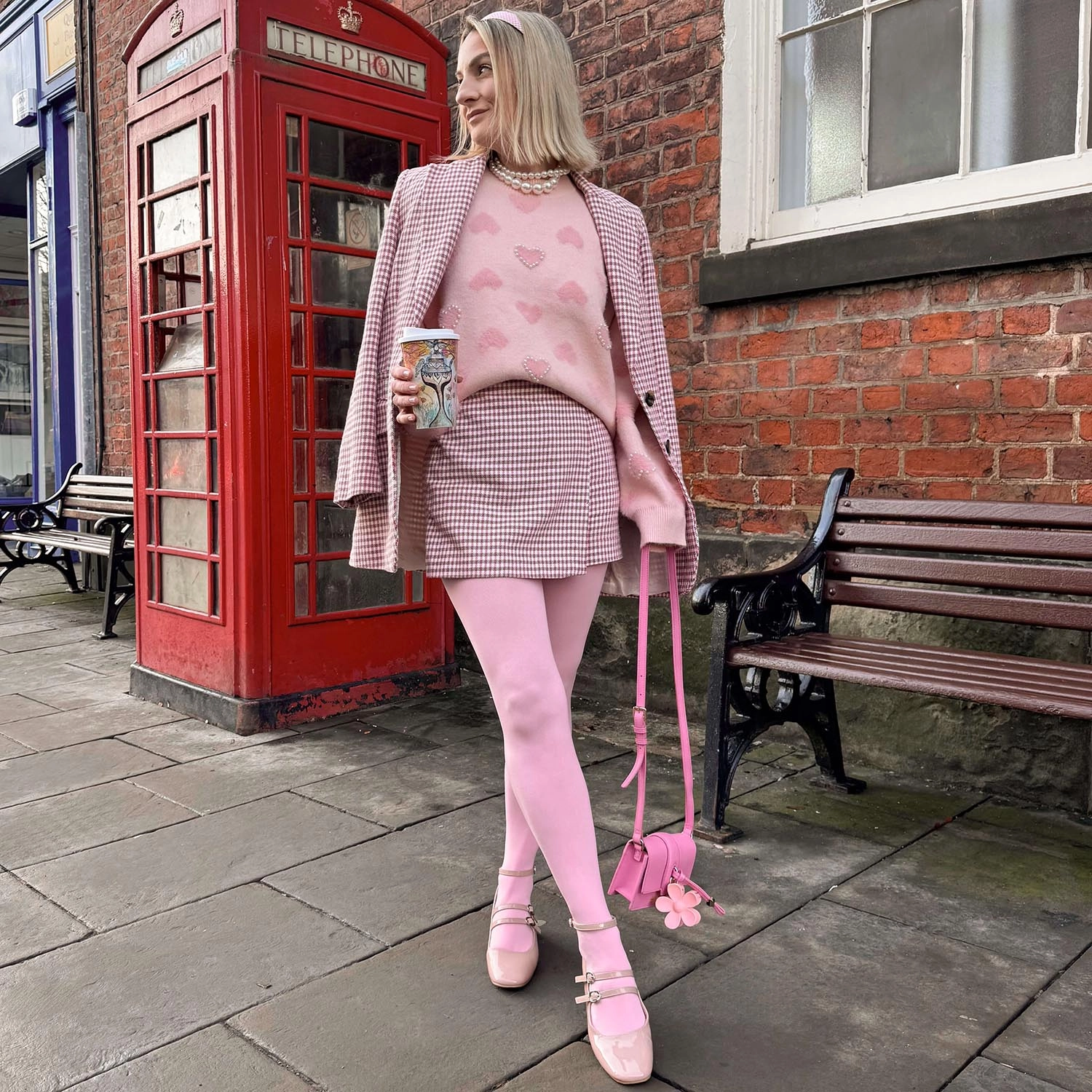 Super Opaque 120 Den Tights - Piglet