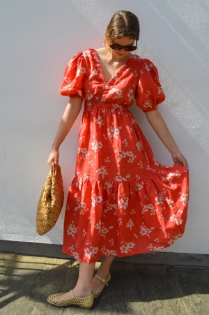 The New Society Nauplia Chilli Beach Flower Dress