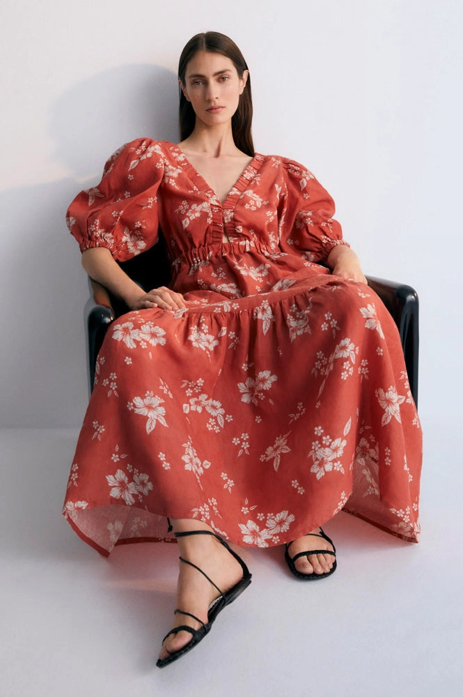 The New Society Nauplia Chilli Beach Flower Dress