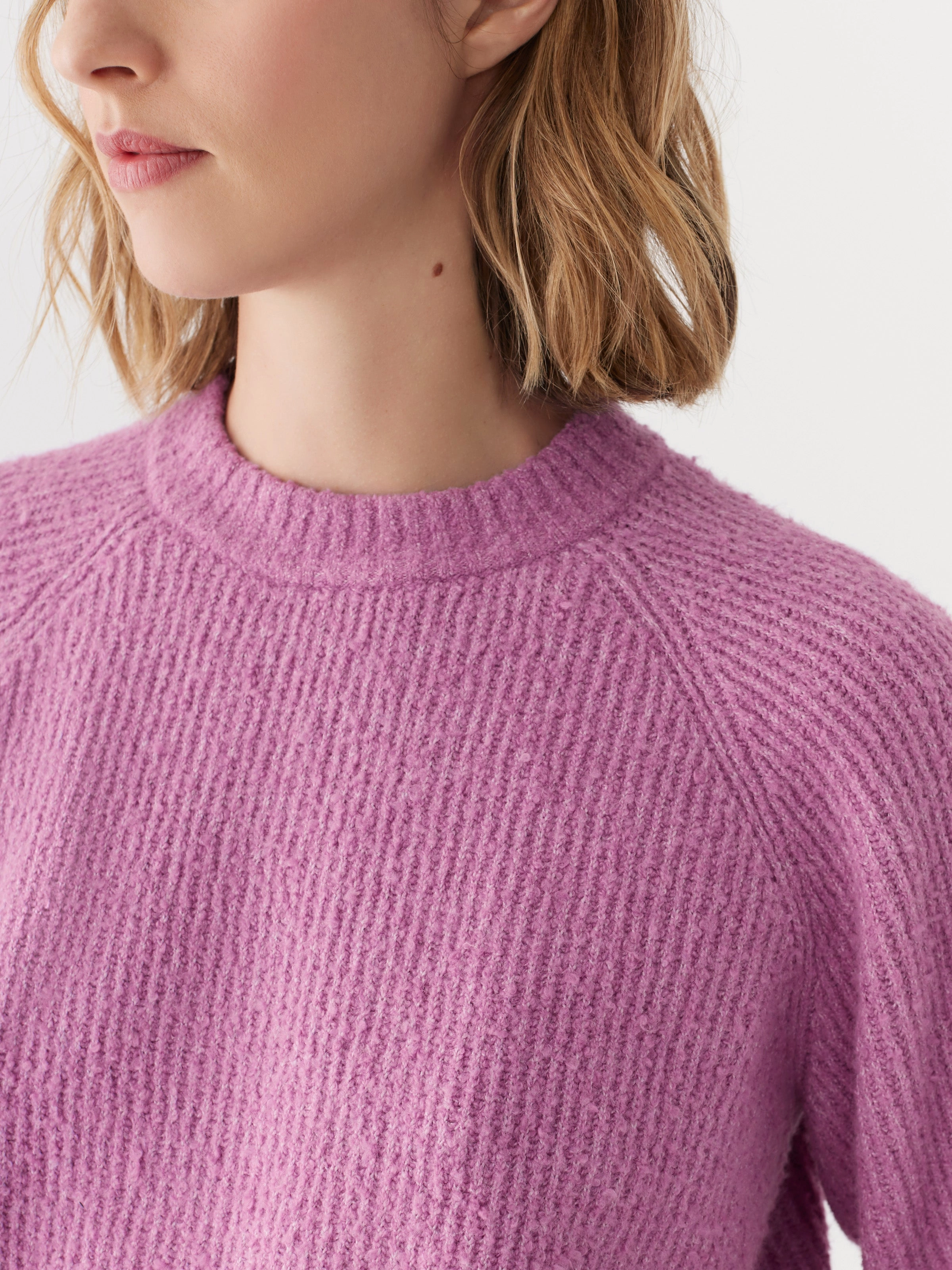 The Seawool® Crewneck Sweater in Mulberry