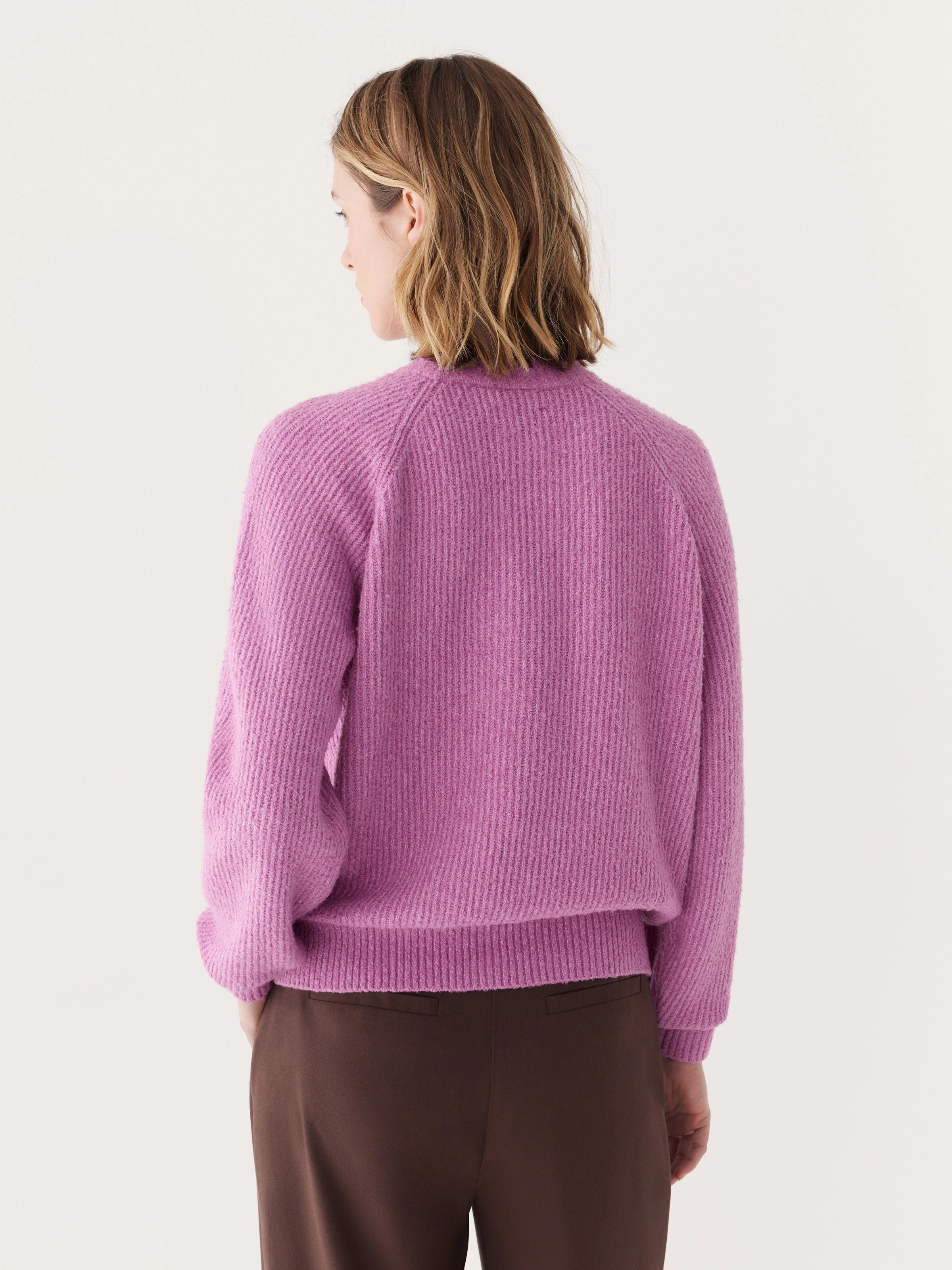 The Seawool® Crewneck Sweater in Mulberry