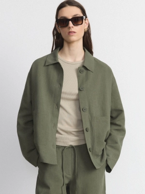 The Workwear Jacket in Olive Green