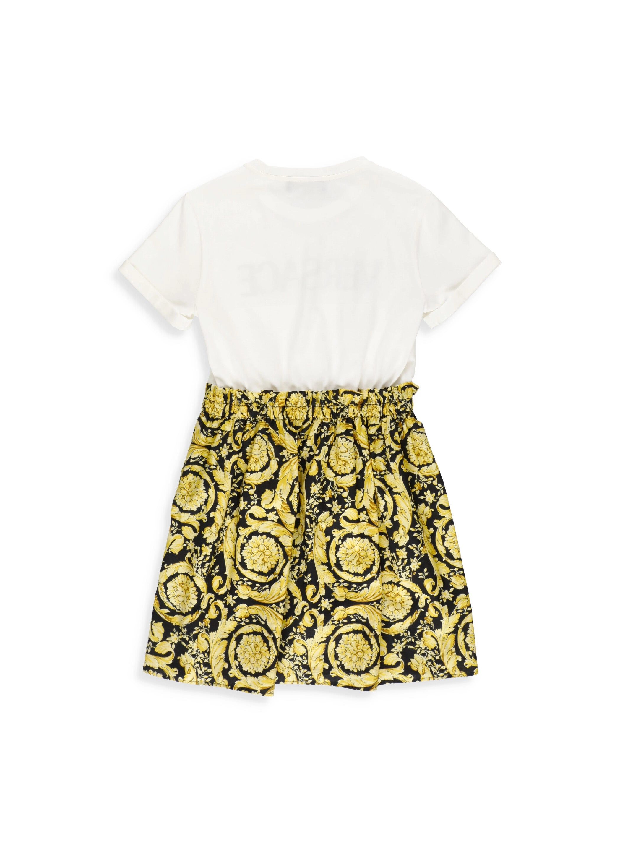 Versace Kids Logo Printed Baroque Printed Dress