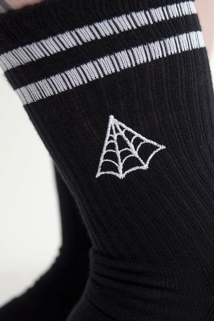 Web Embroidered Athlethic Socks