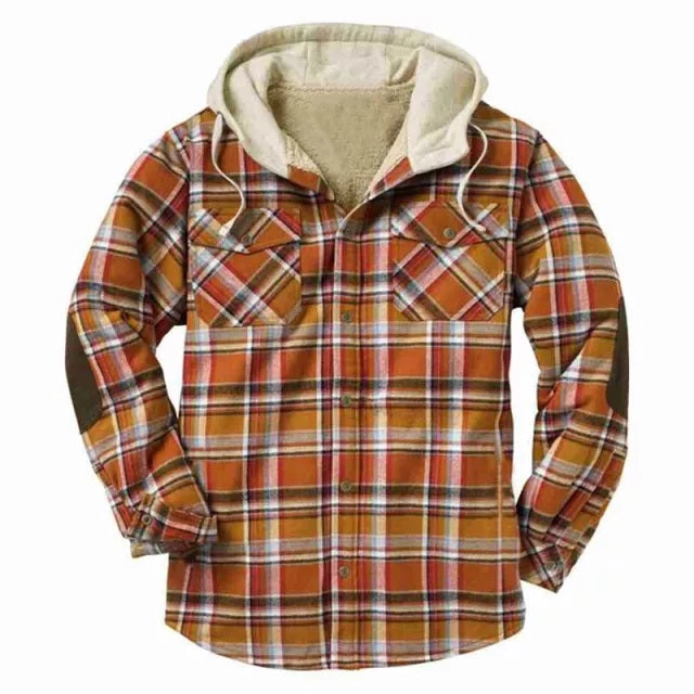 West Louis™ Fleece Warm Elbow Patch Cowboy Jacket