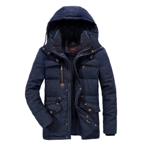 West Louis™ Windbreaker Male Multi-Pocket Parka