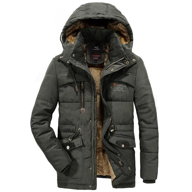 West Louis™ Windbreaker Male Multi-Pocket Parka