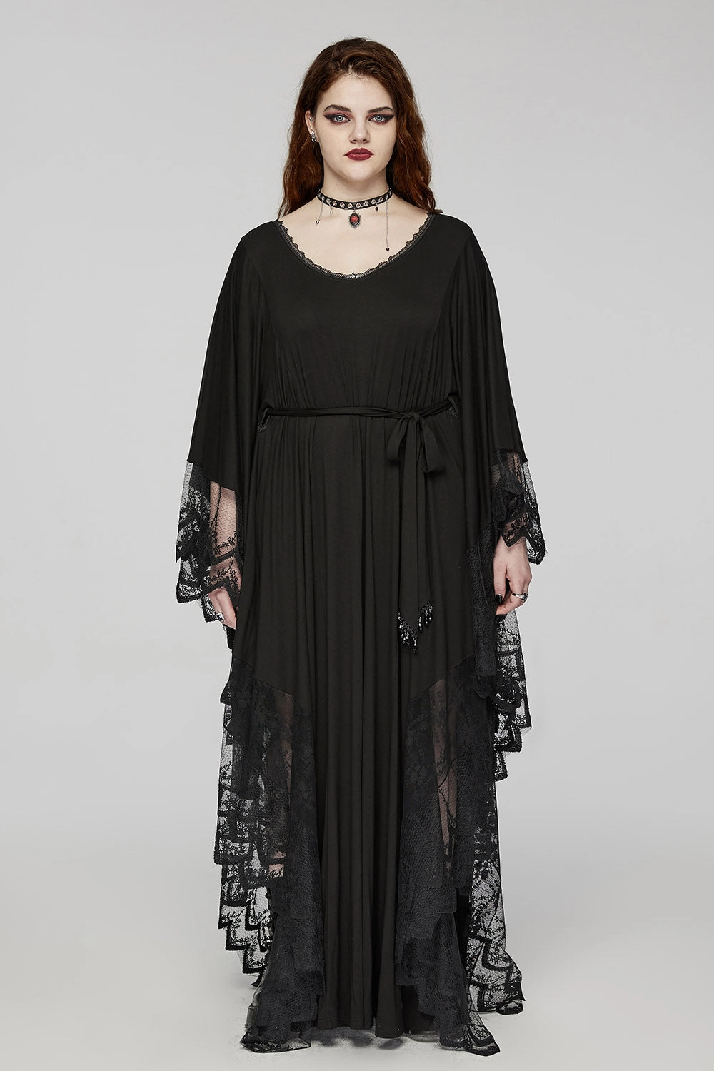 Witchy Woman Bat Sleeve Dress [Plus Size]