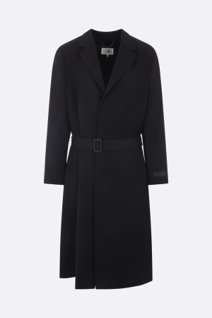 wool and cotton trench coat