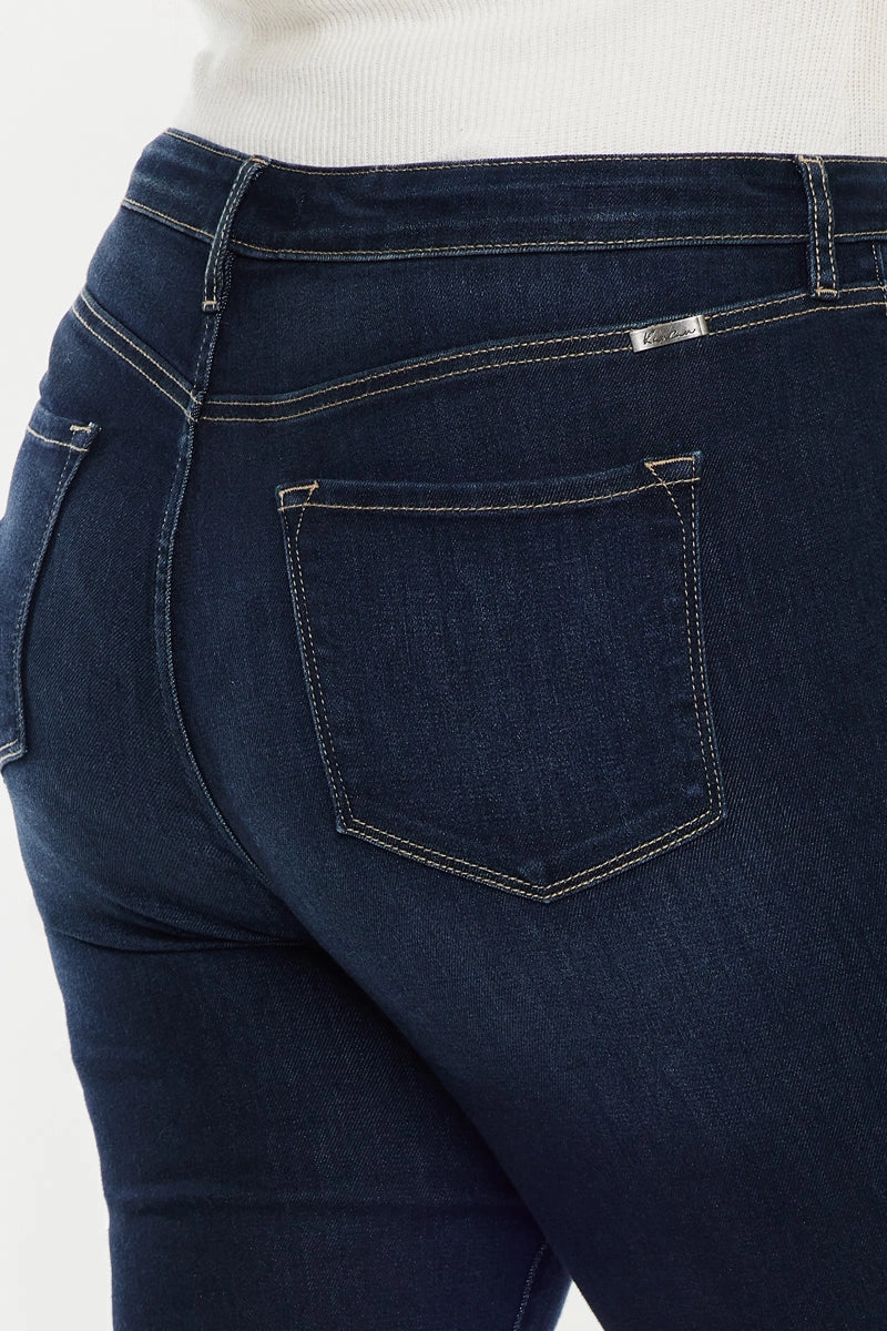 Ximena High Rise Cropped Skinny Jeans (Plus Size)
